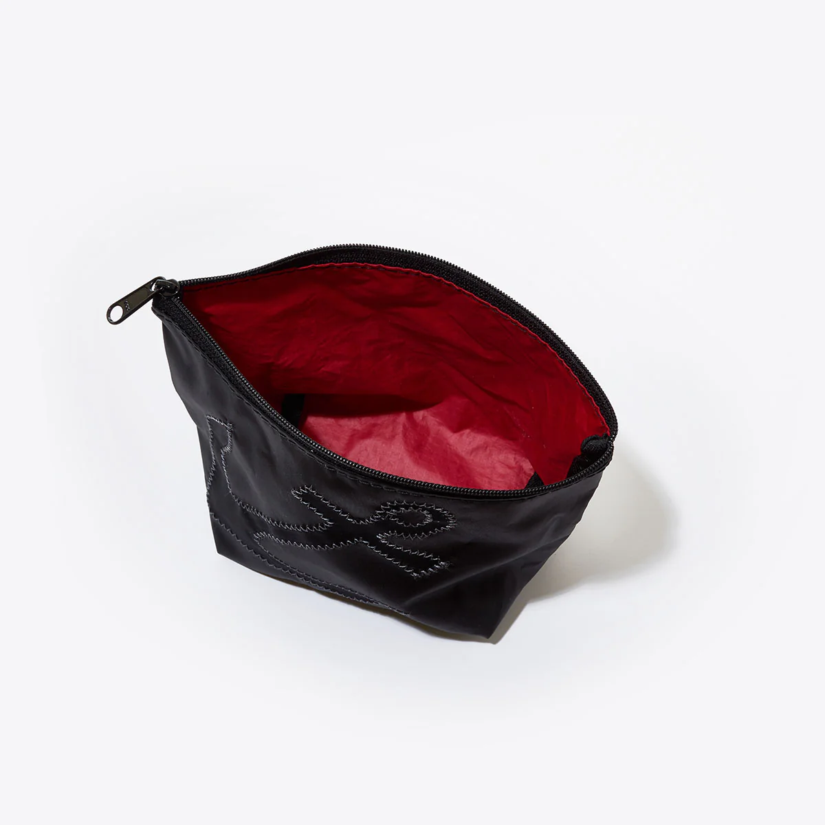 Black-on-Black Anchor Cosmetic Bag - Image 3