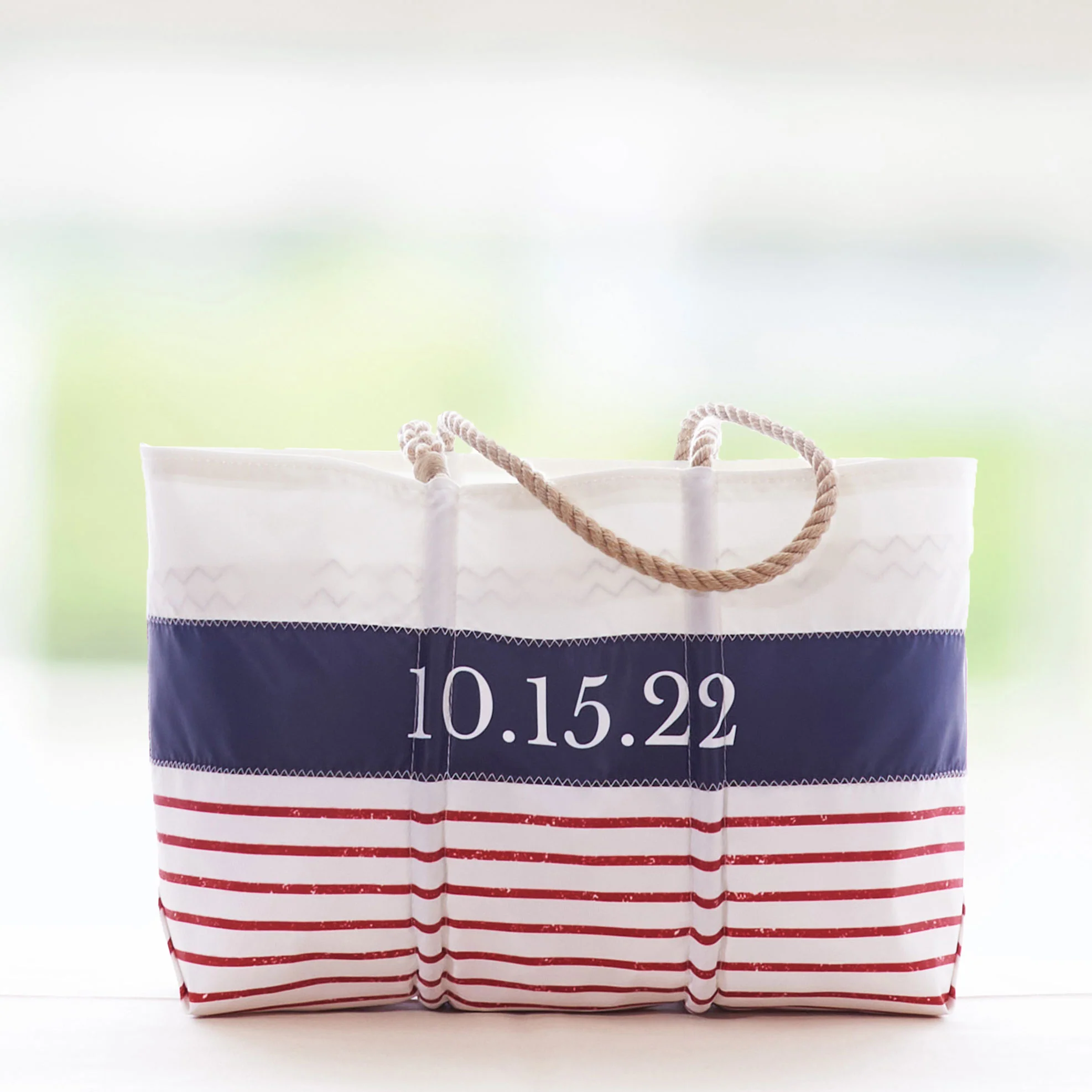 Custom Mariner Stripe Tote - Image 3