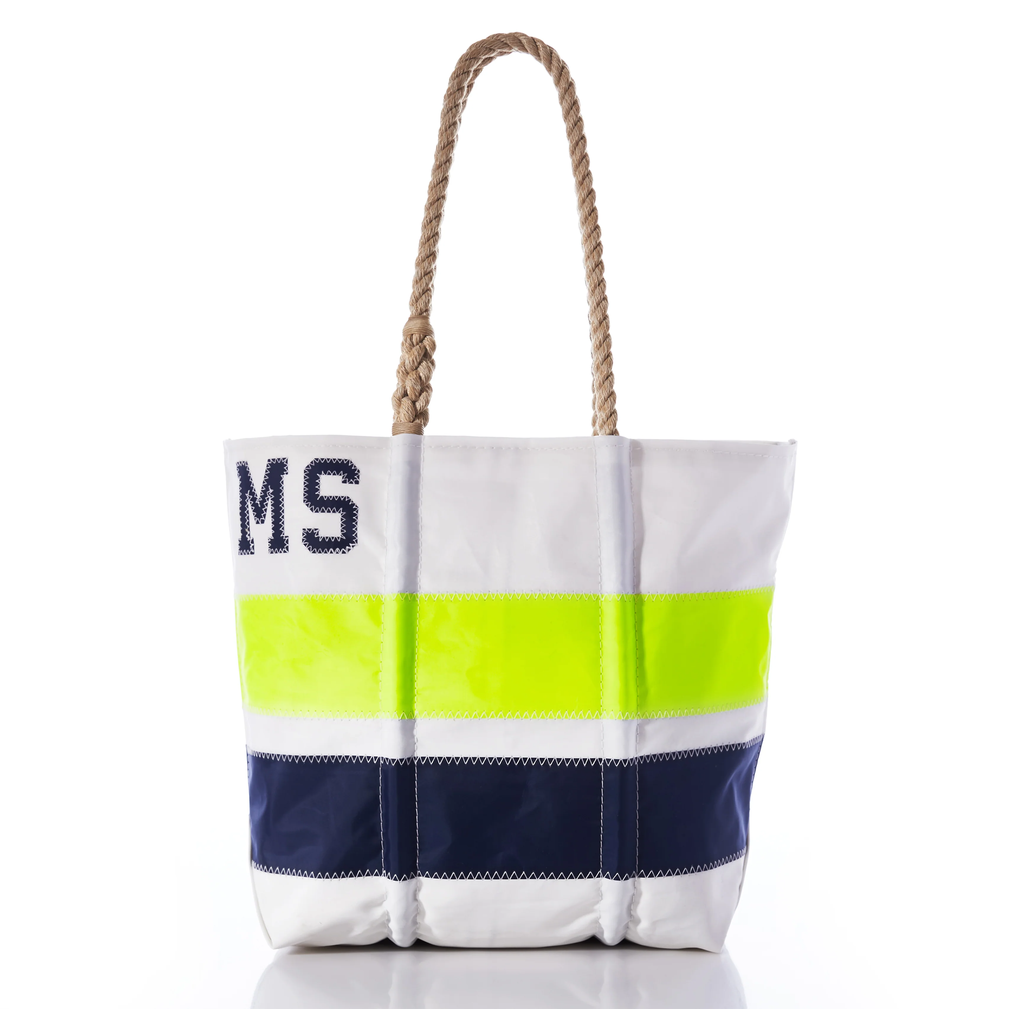Custom Monogram Horizontal Stripe Medium Tote - Image 2