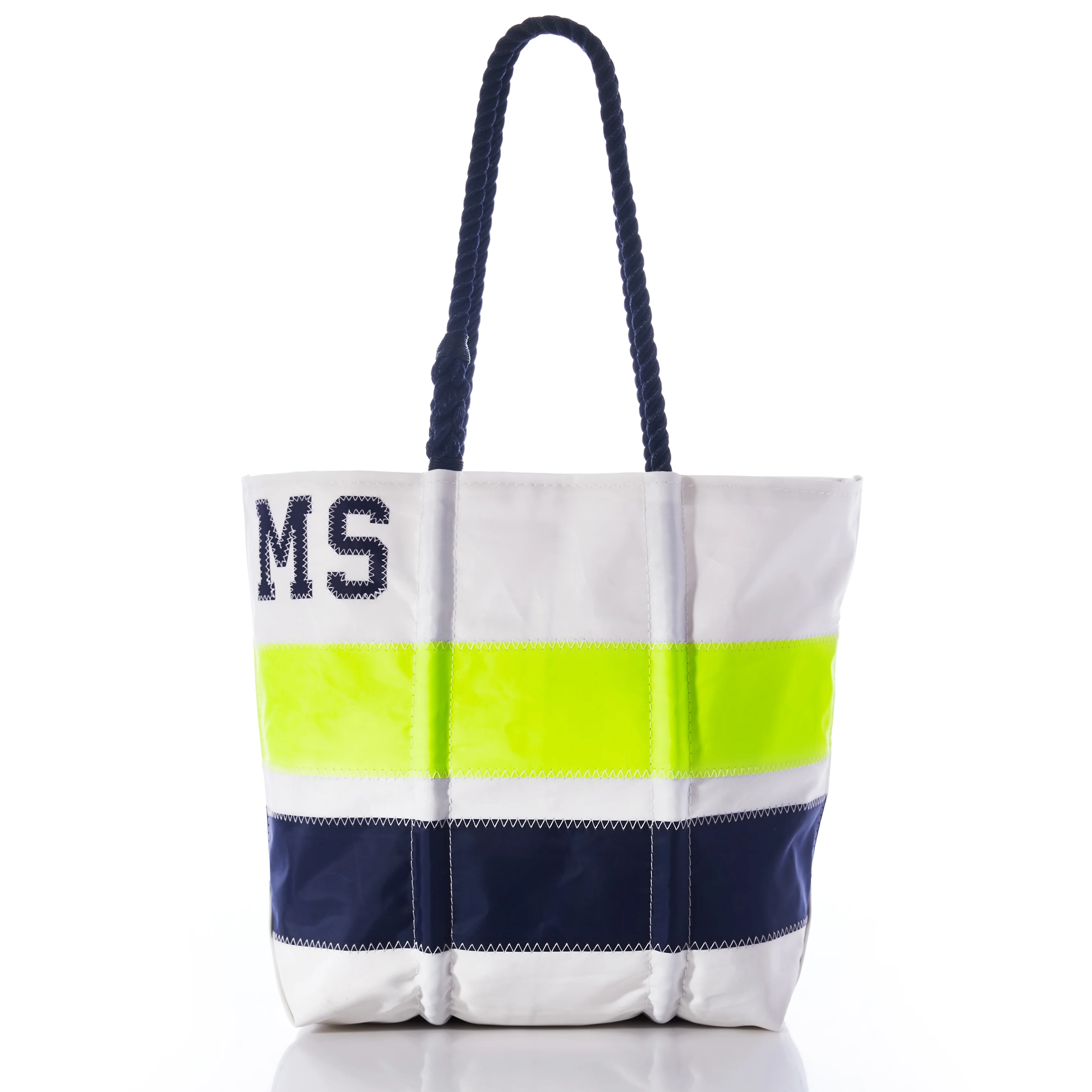Custom Monogram Horizontal Stripe Medium Tote - Image 3