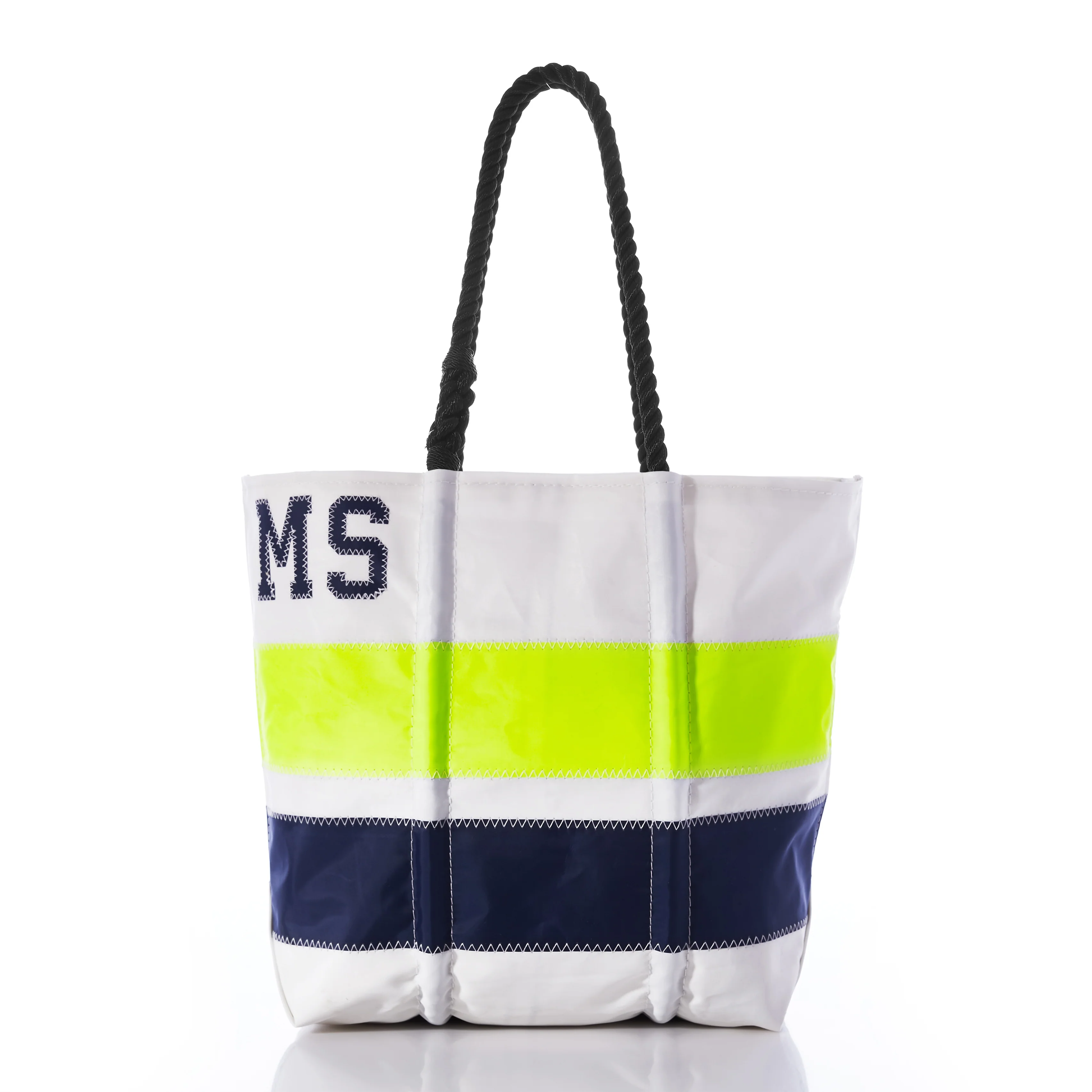 Custom Monogram Horizontal Stripe Medium Tote - Image 4
