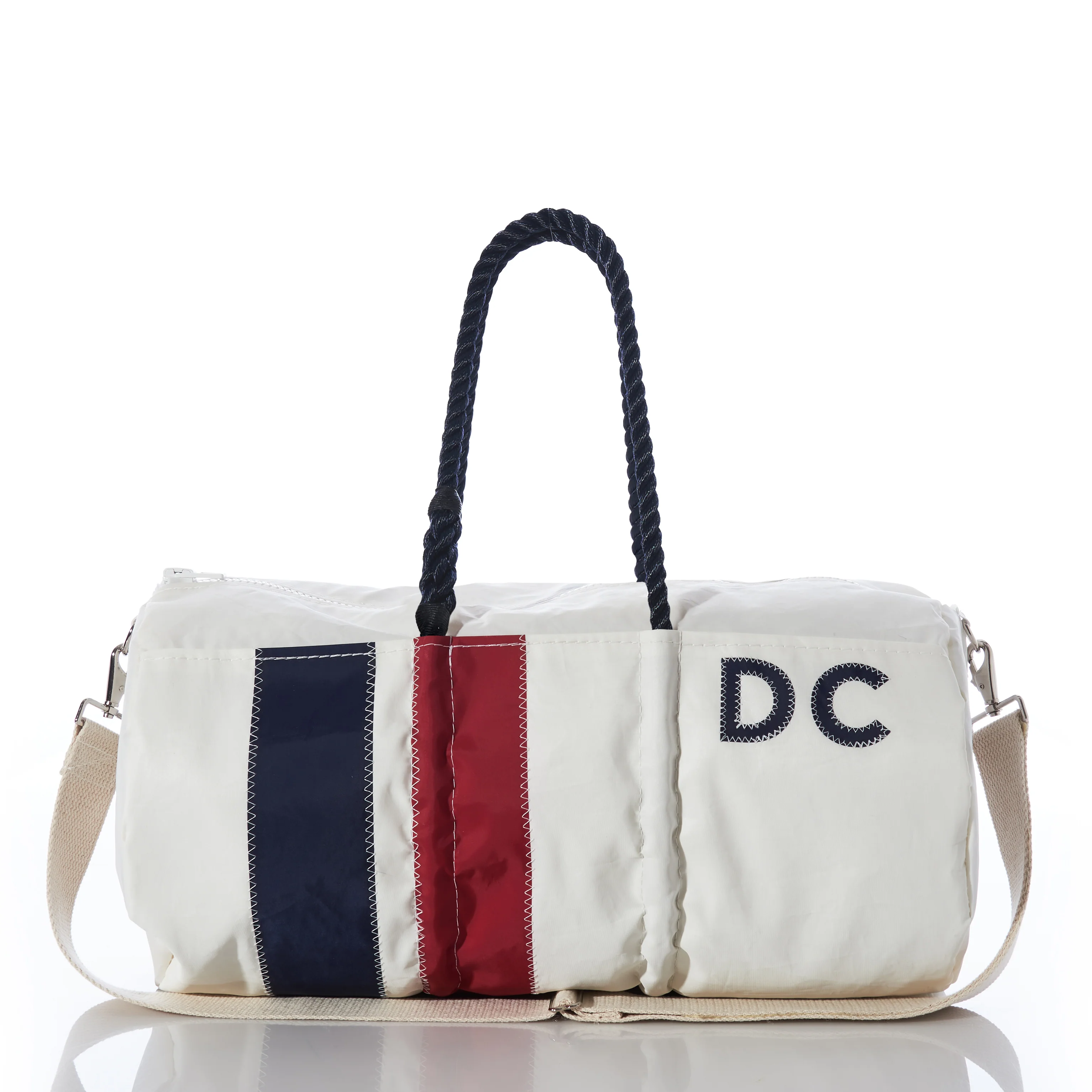 Custom Monogram Vertical Stripe Duffel - Image 3