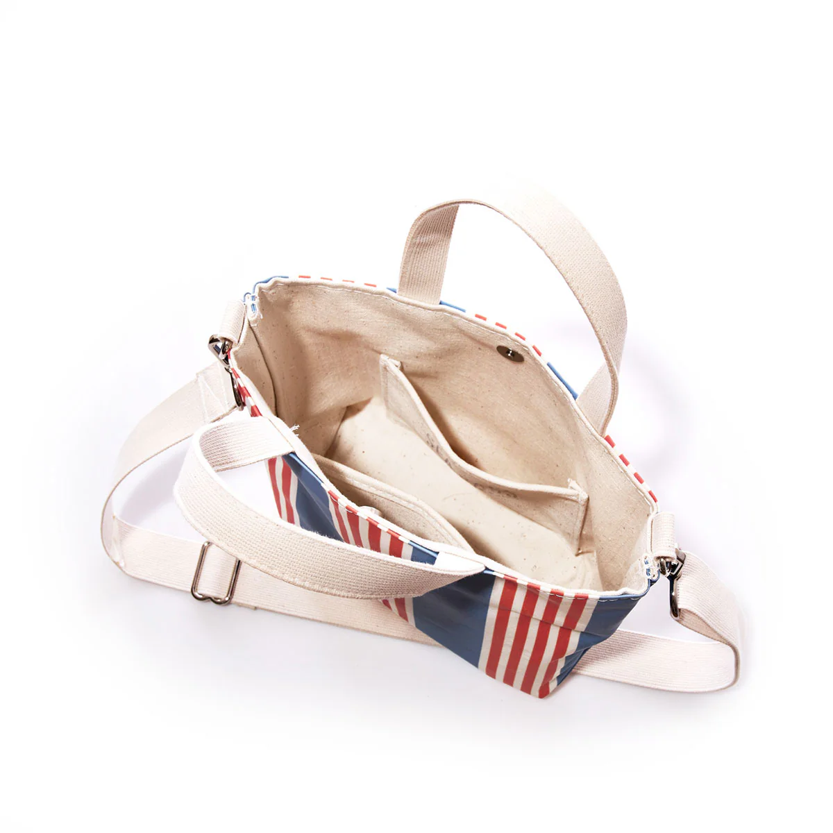 French Stripe Crossbody Tote - Image 3