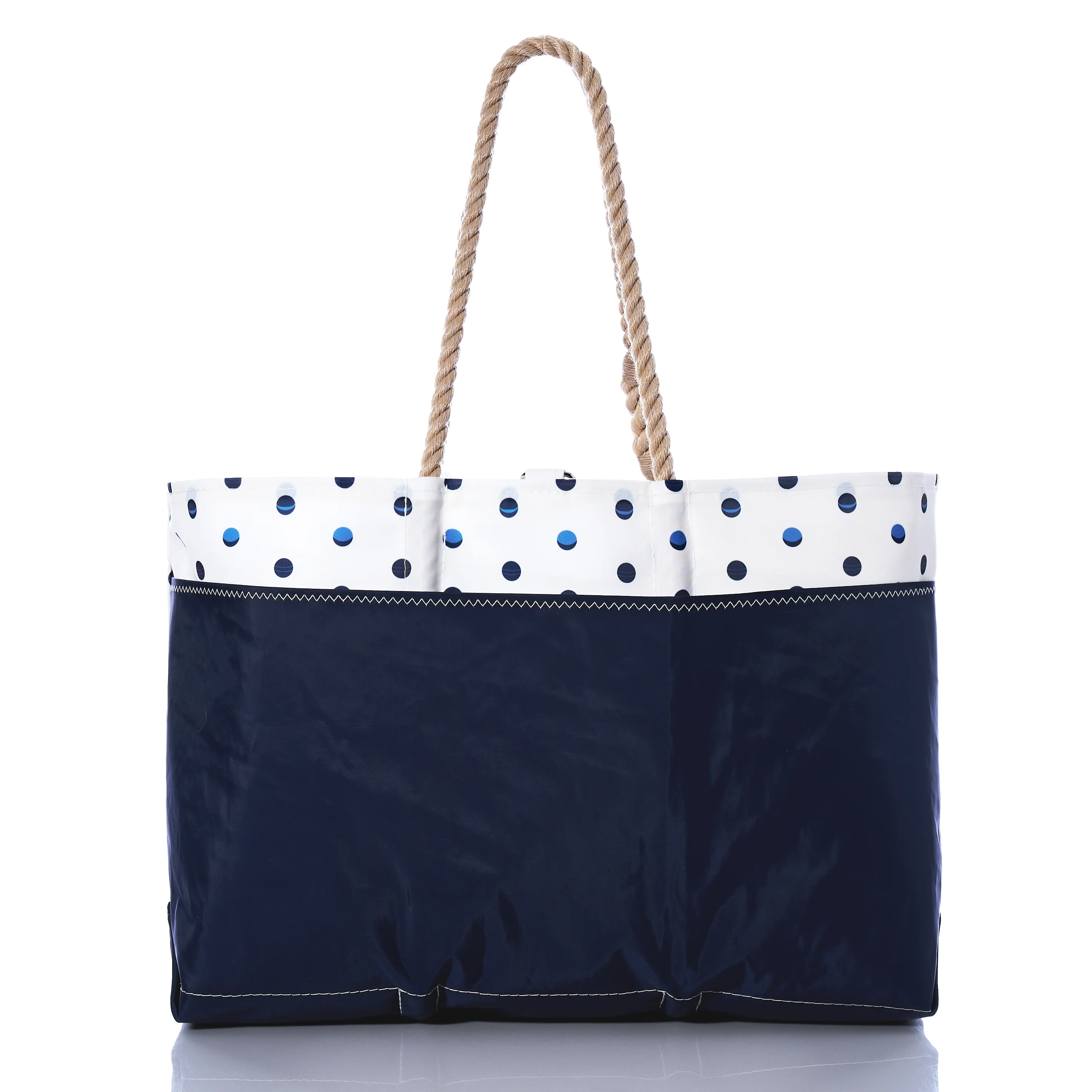 Fuchsia Anchor & Summer Dots Ogunquit Beach Tote - Image 4