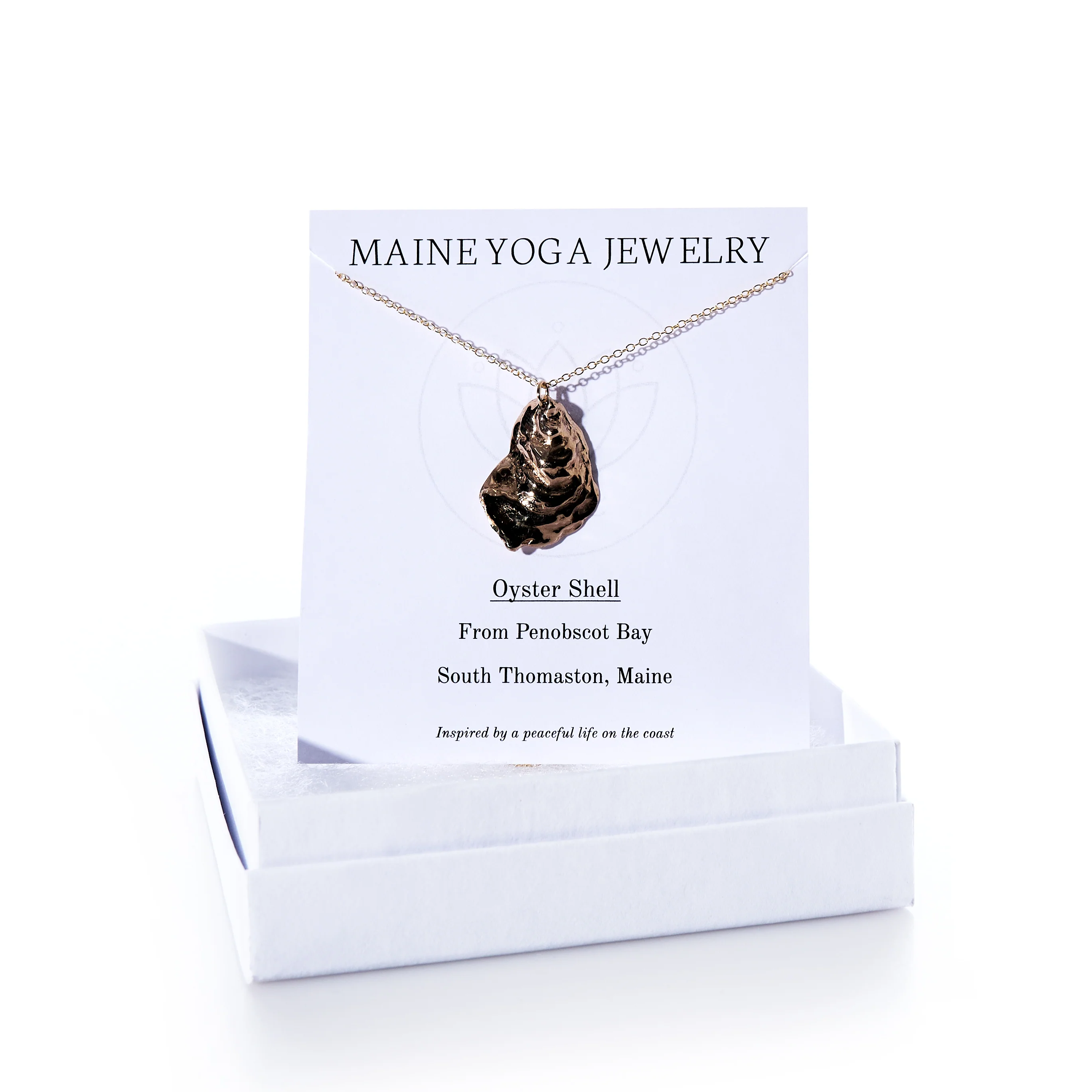 Pendant Necklace - Large Oyster Bronze - Image 2