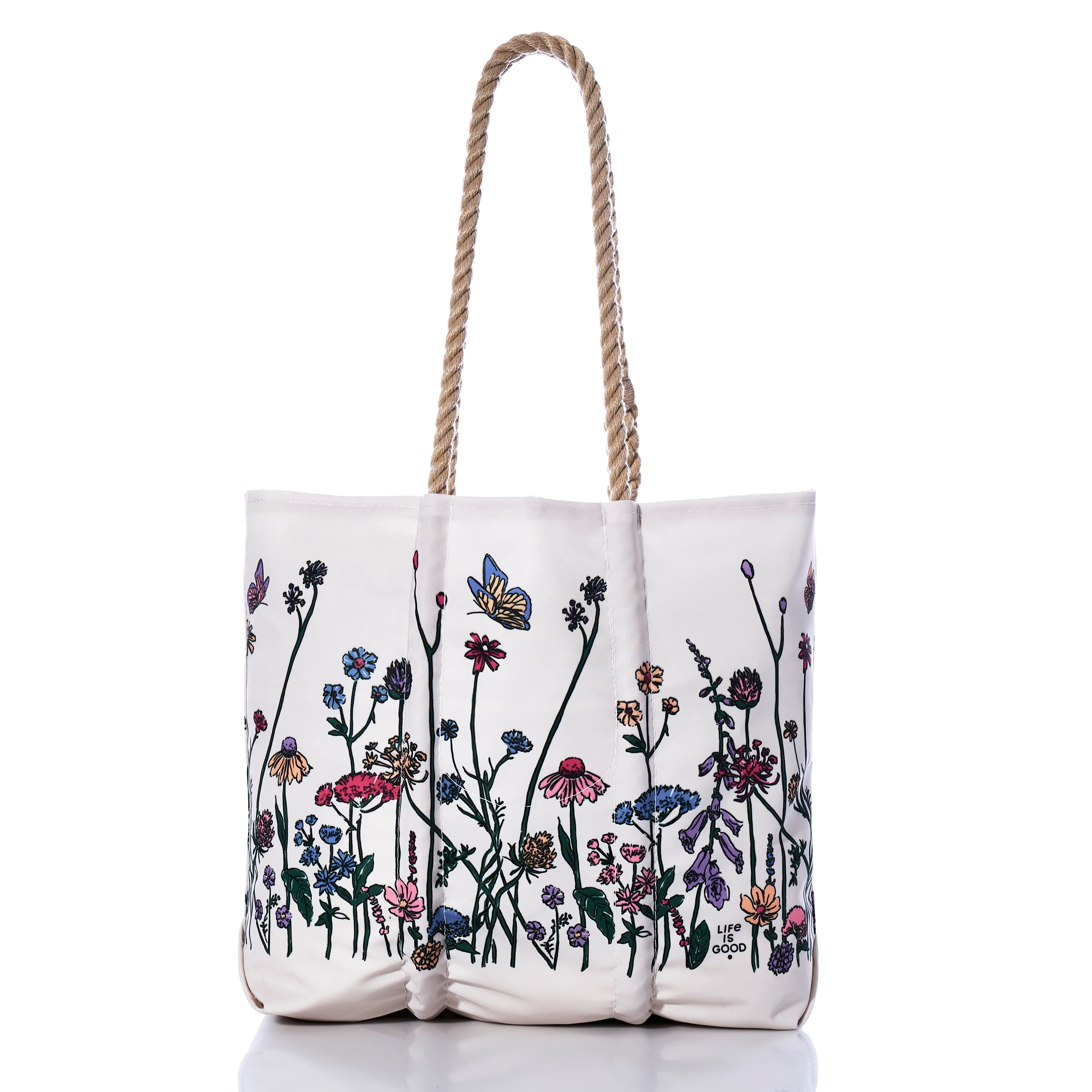 Life is Good Wildflowers Medium Tote - Image 3