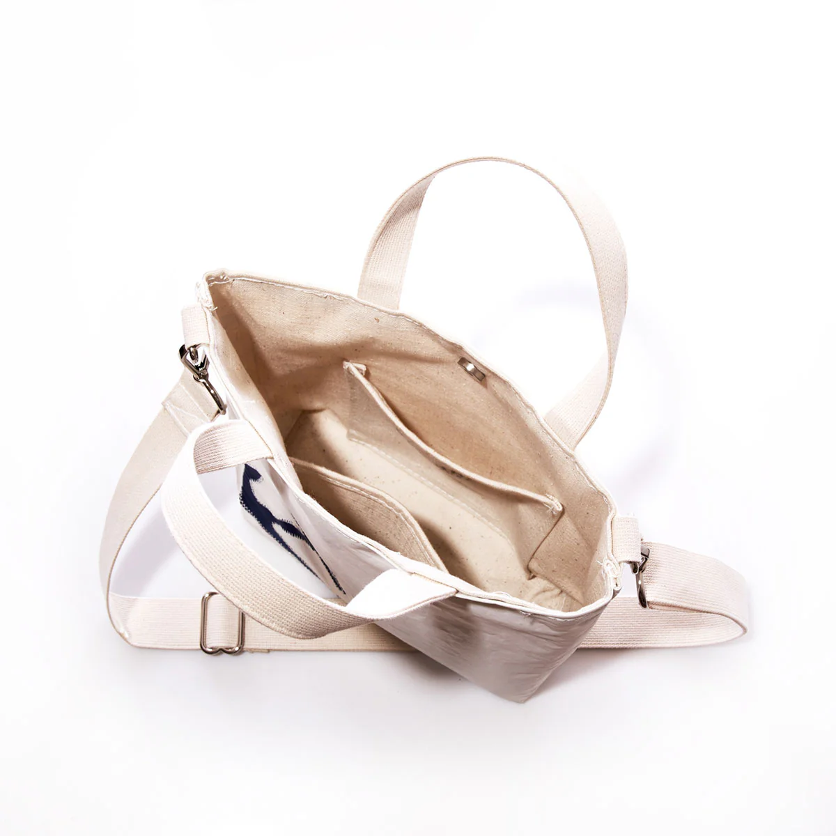 Navy Anchor Crossbody Tote - Image 4