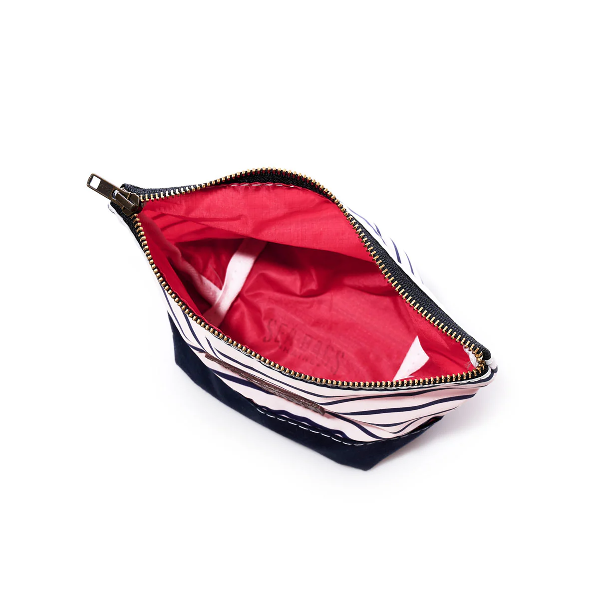 Navy Mariner Stripe Chebeague Cosmetic Bag - Image 5