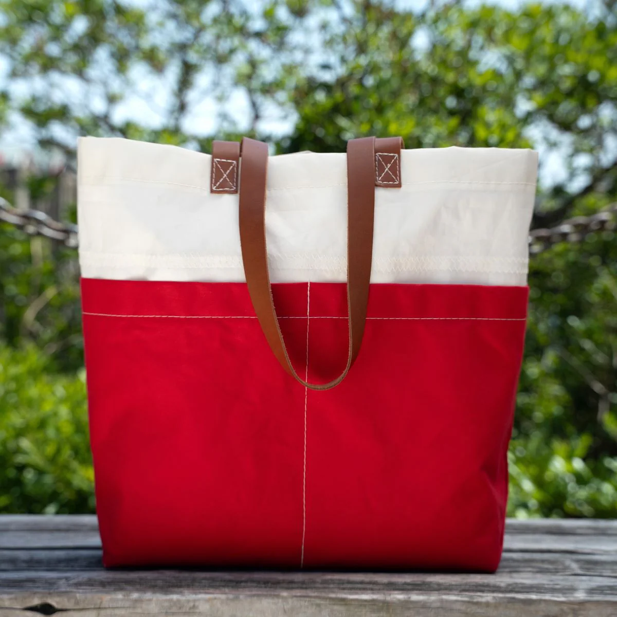 Red Chebeague Market Tote - Image 6