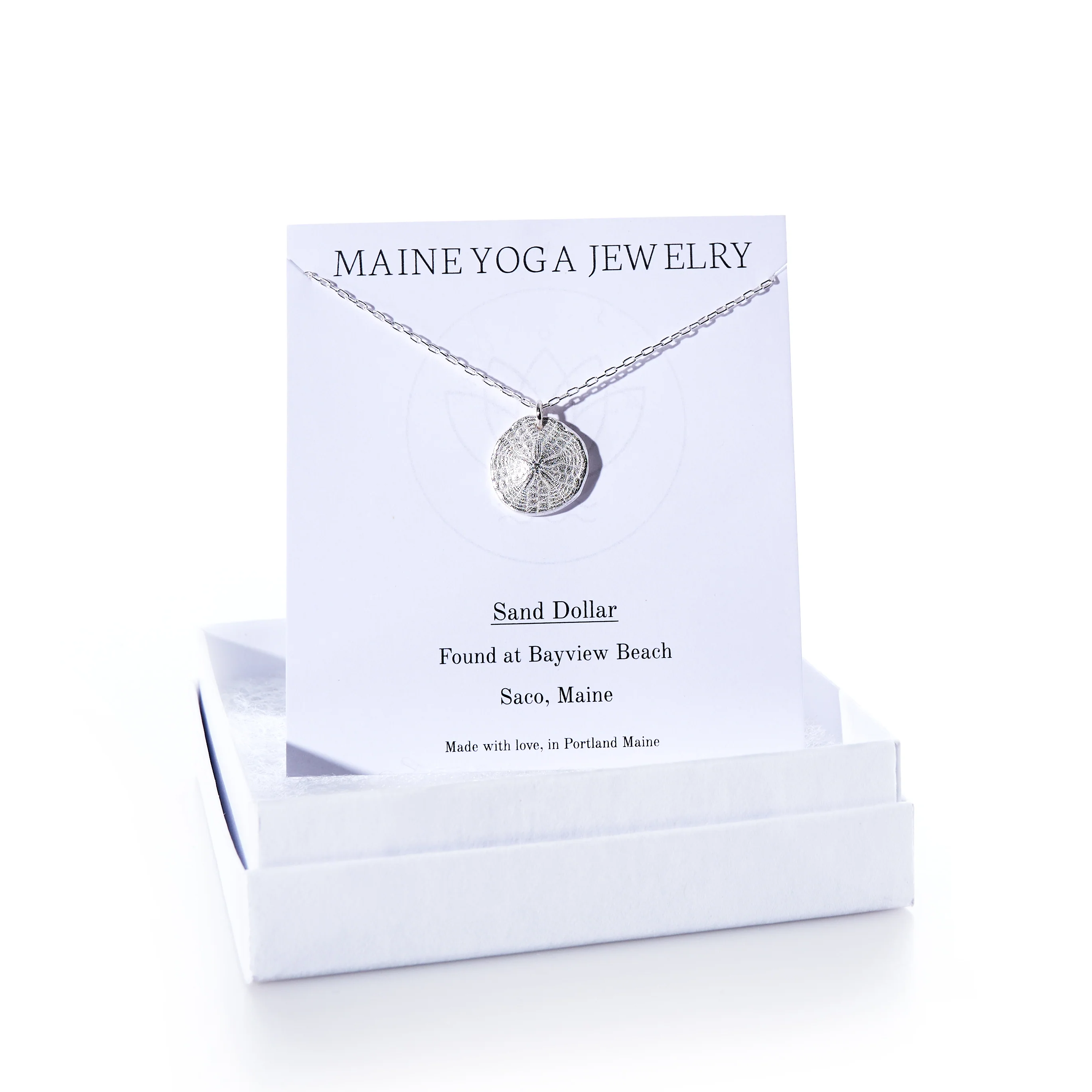 Pendant Necklace - Sand Dollar Silver - Image 2