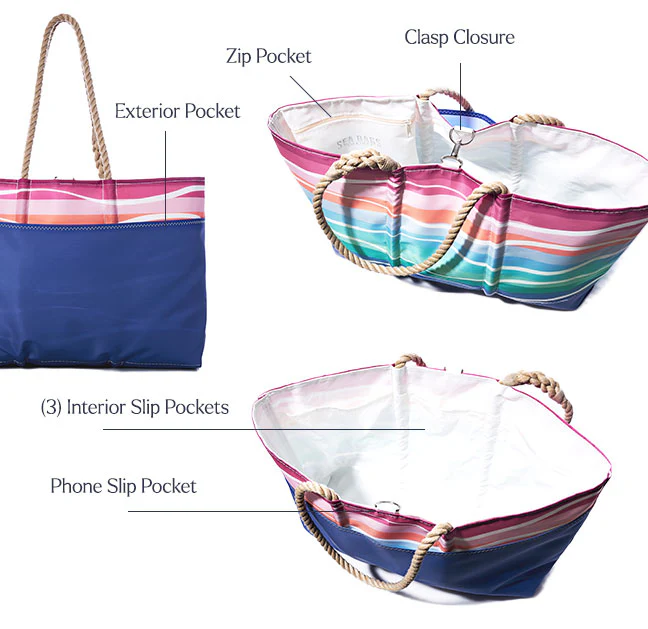 Sunset Surf Ogunquit Beach Tote - Image 3