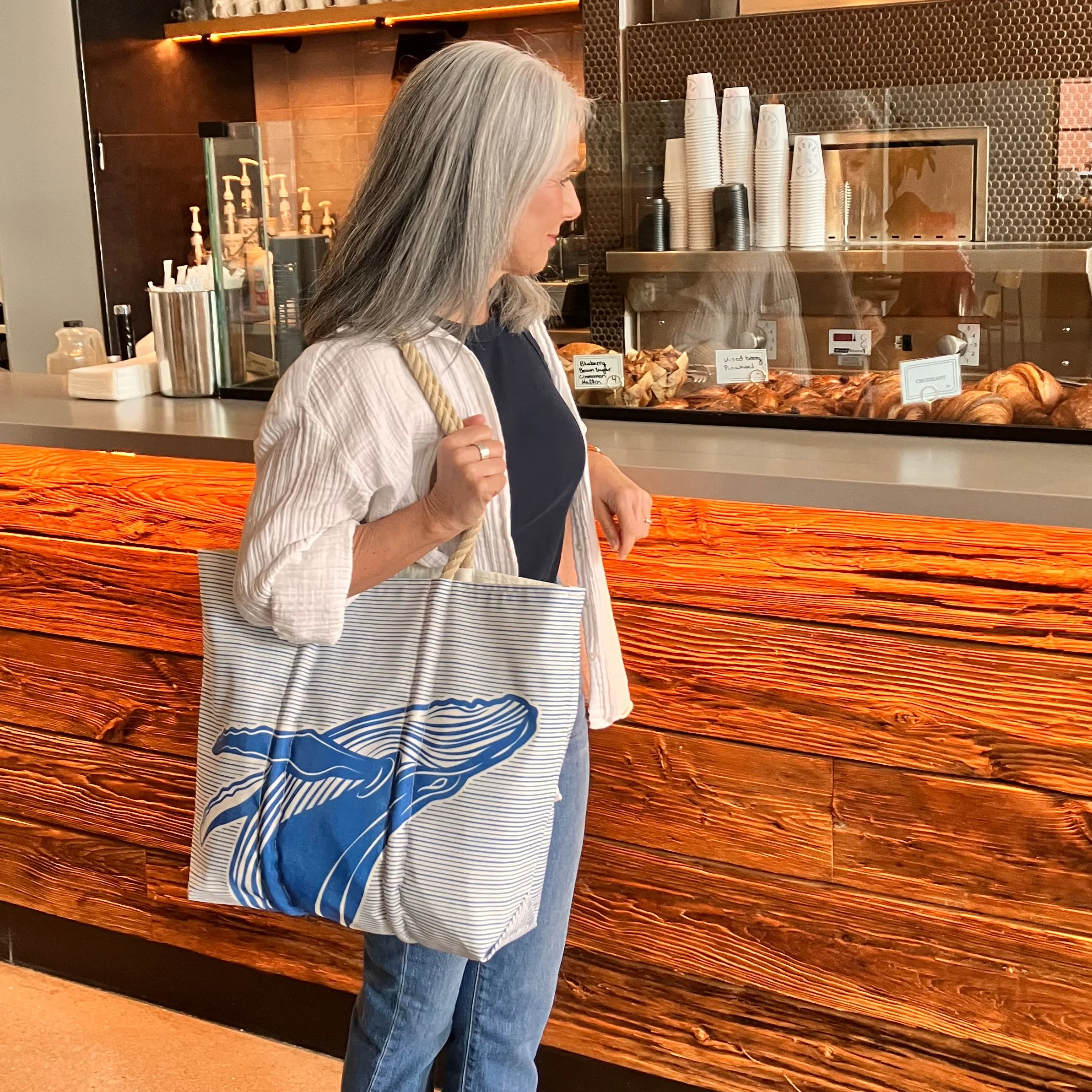 Whale Watch Medium Tote - Image 2
