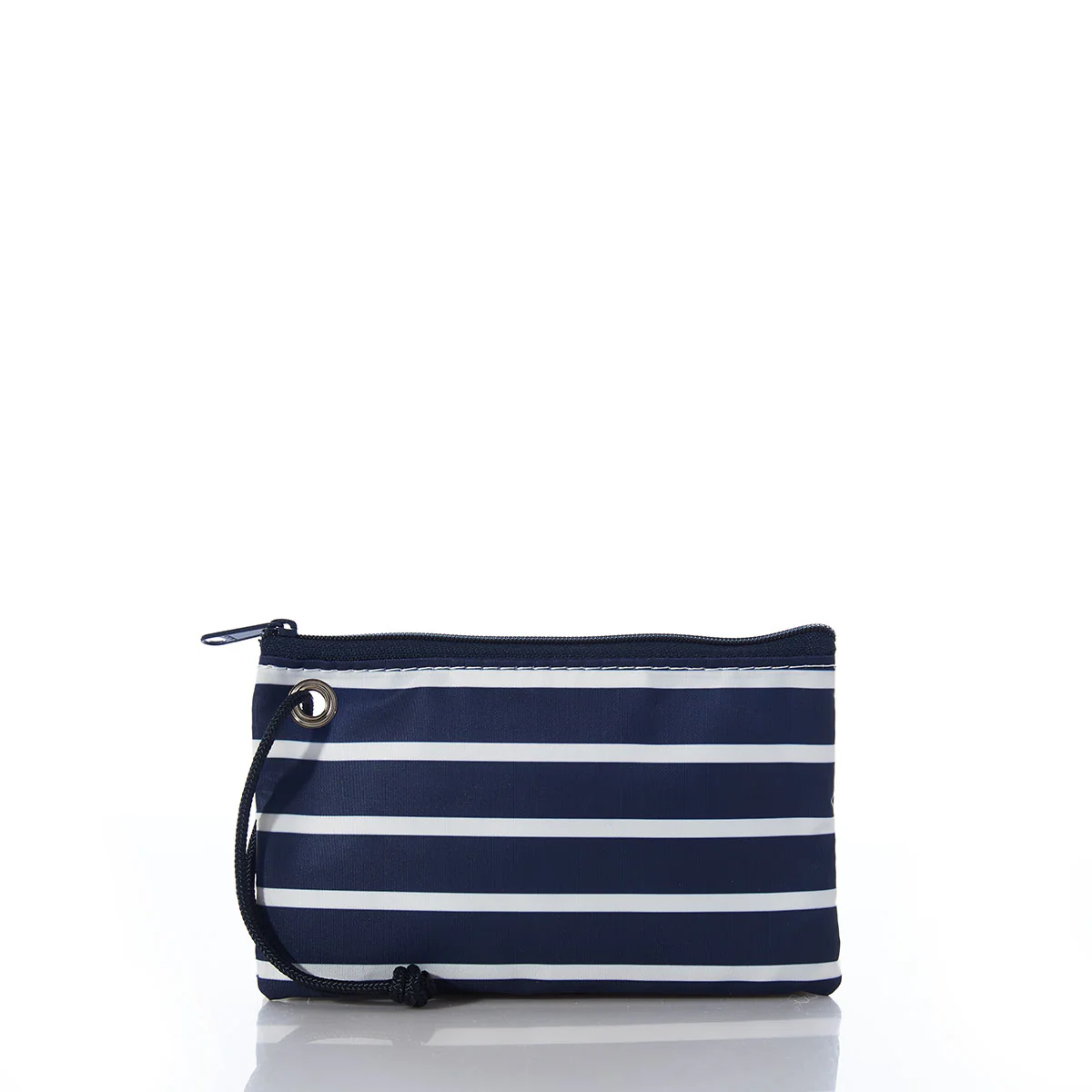 Red Anchor on Navy Stripes Wristlet - Image 3
